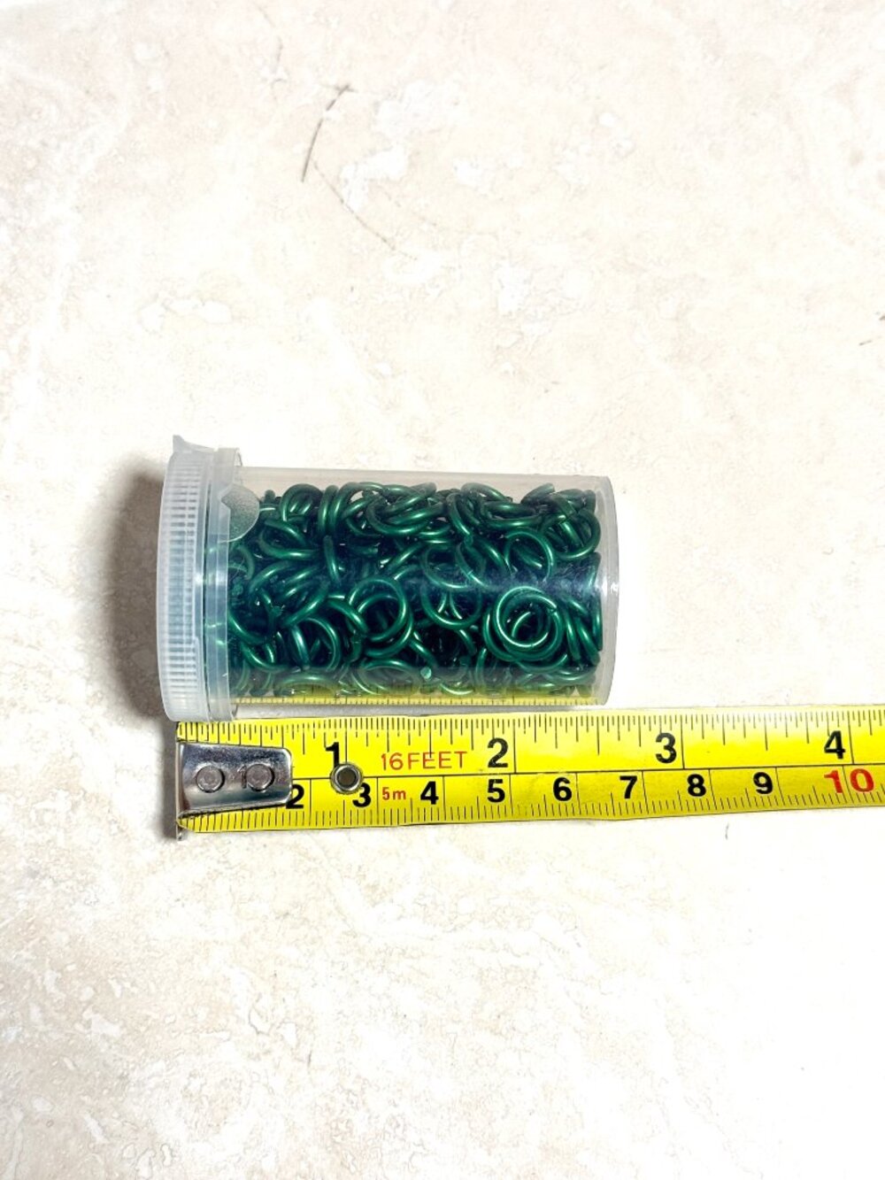 3/$10, Large Metallic Green Jump Rings - Picture 7 of 7